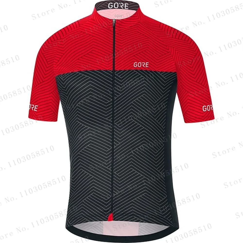 Summer Cycling Shirts Men's Shirts Team Short sleeve Sports Clothing MTB Cycling on the road Top Shorts with breathable straps Set 2025