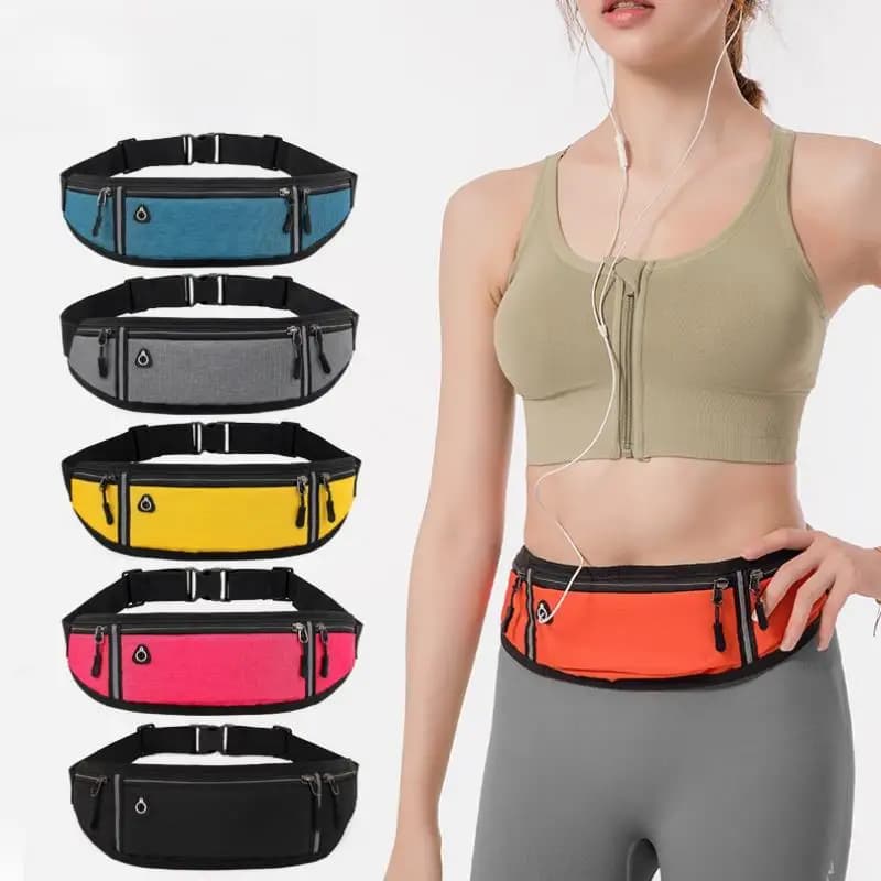 Professional Running Waist Bag Sports Waist Bag Cell Phone Case Men Hidden Bag Gym Sports Bags Running Waist Waist Belt