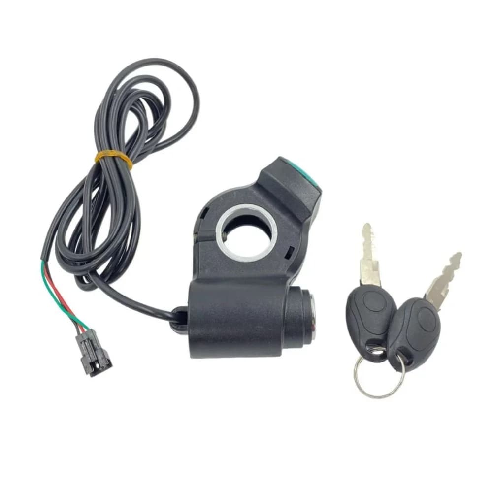 Electric Bike Thumb Throttle Digital Battery Voltage Display Switch Power With Key Lock Scooter Thumb Throttle Switch Power Part
