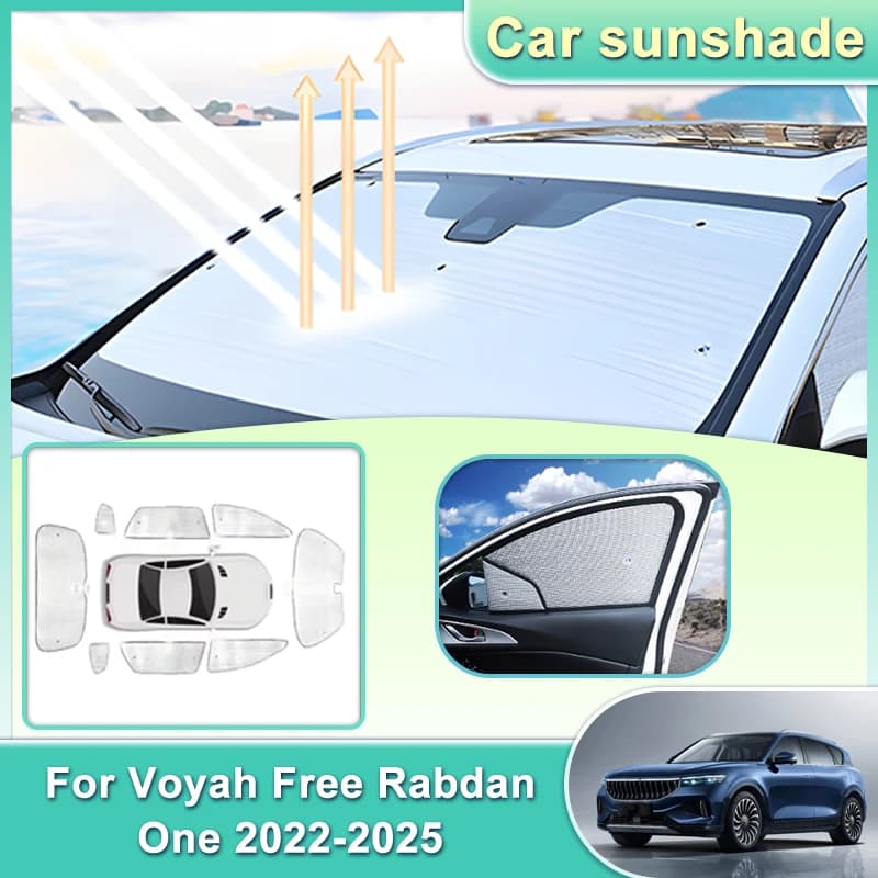 Auto Parabrezza Visiera Per Voyah Free 2022 2003 2024 2025 Rabdan Uno Finestre Completa di Protezione Solare Anti UV Parasole Accessori Auto