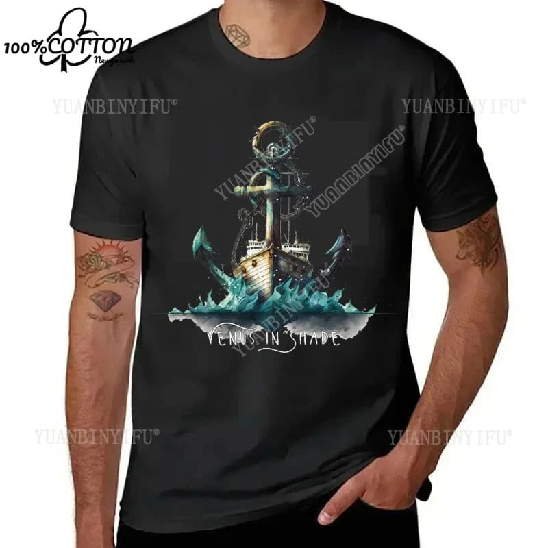 Harajuku Classic Refuse To Sink Marine Sea Boat Anchor Stampato Regalo T Shirt Cotone Allentato Te per unisex Versatile stile americano