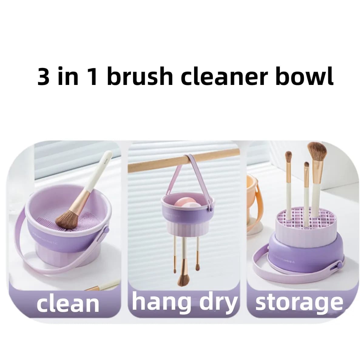 Silicone Bowl for Cleaning Brushes and Sponges from Makeup
