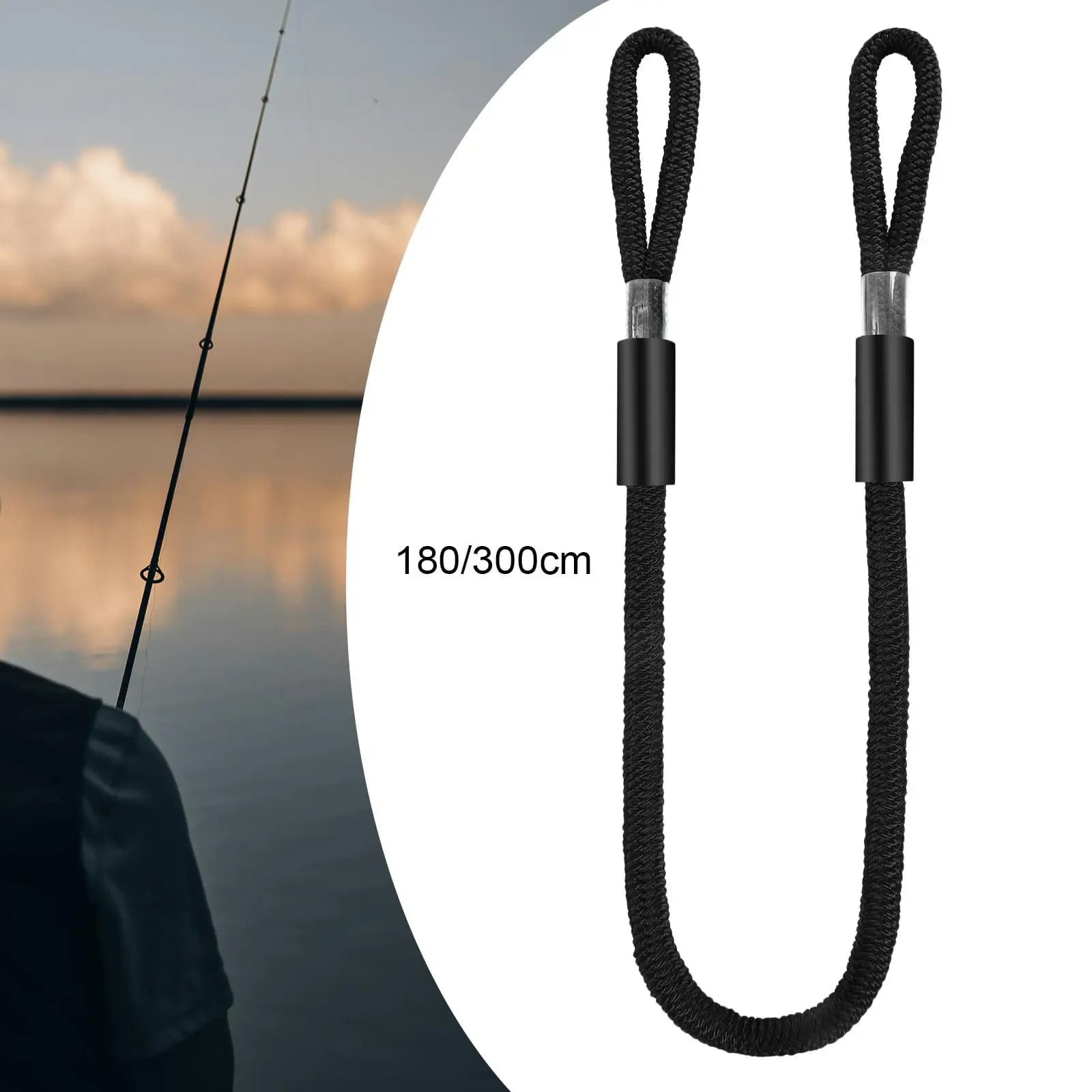 Corda in Nylon per Ormeggio, Grado Marino, Facile da Maneggiare, Alta Resistenza alla Trazione, Accessorio Portatile per Barche, Pontoni, Canoe, Yacht