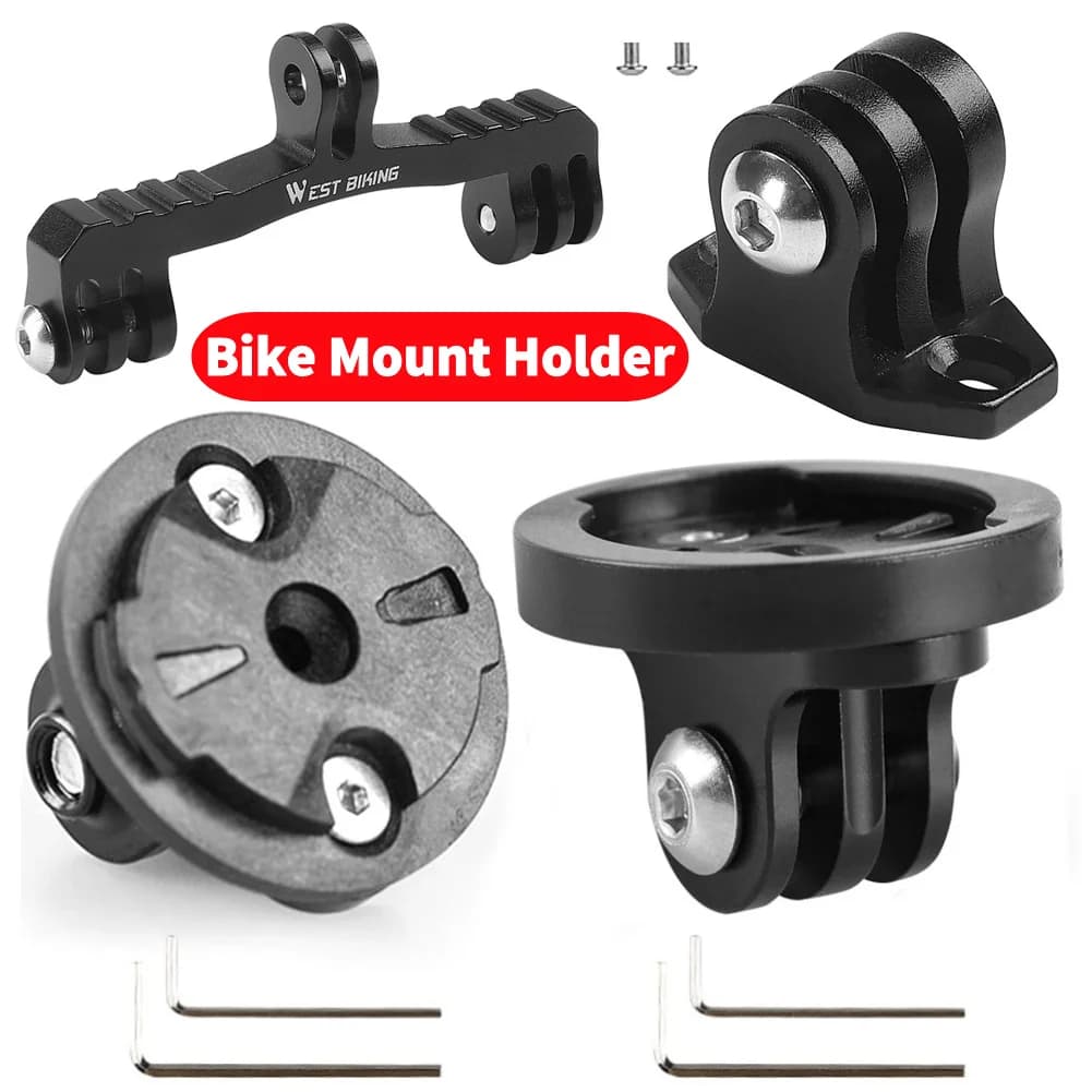 Supporto per Fotocamera da Bicicletta, Adattatore Stabile per Faro e Computer da Bici, Base per Interfaccia Garmin Edge