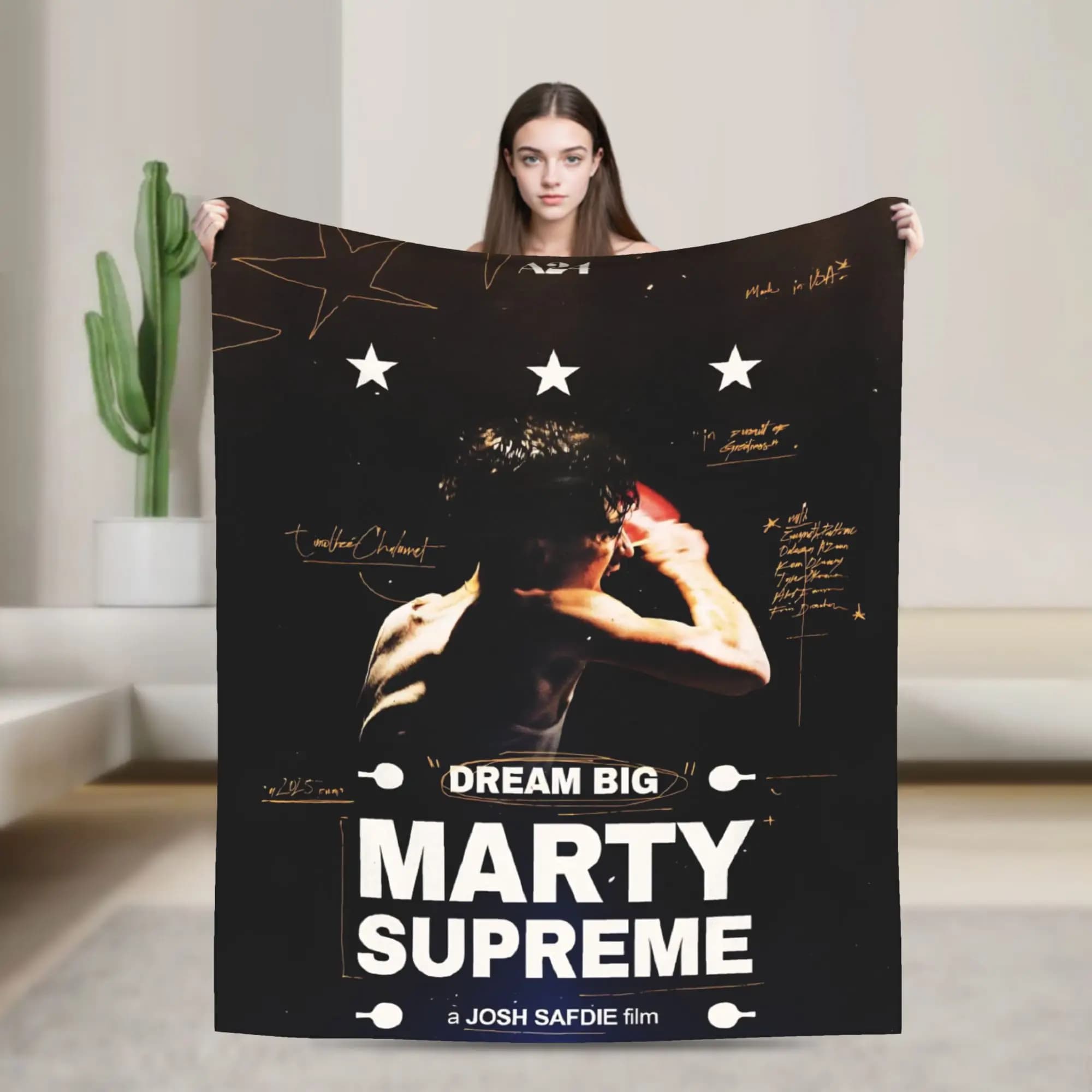 Coperte in pile Marty Supreme per ping pong, coperte per letto e camera da letto, trapuntino sottile super caldo in peluche