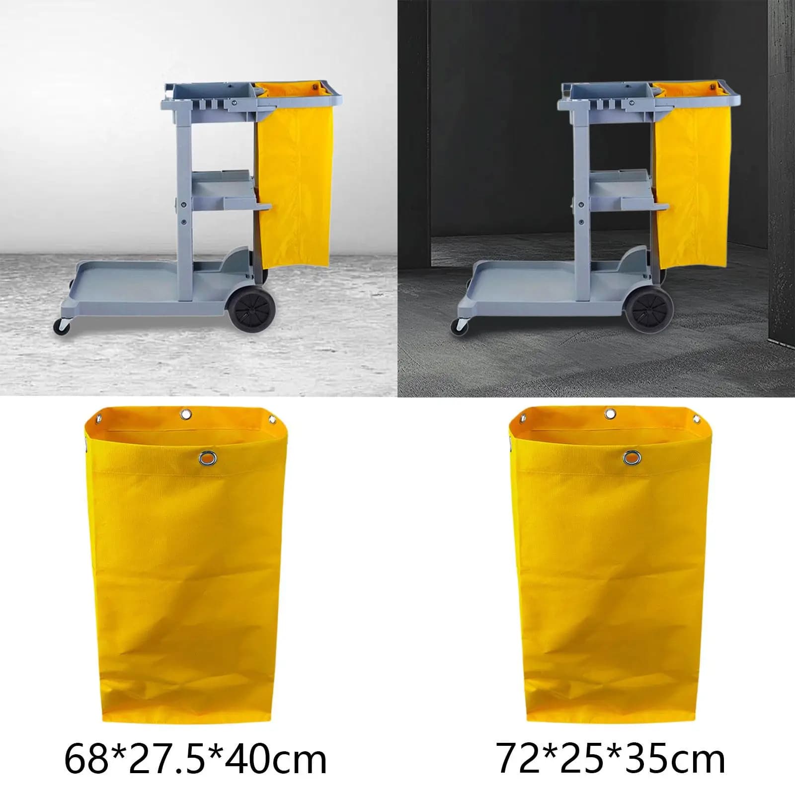 Borsa per carrelli di pulizia, borsa in tessuto ispessita per attrezzi per la pulizia, borsa per carrelli portautensili, borsa per lavanderia e pulizie domestiche per addetti alle pulizie