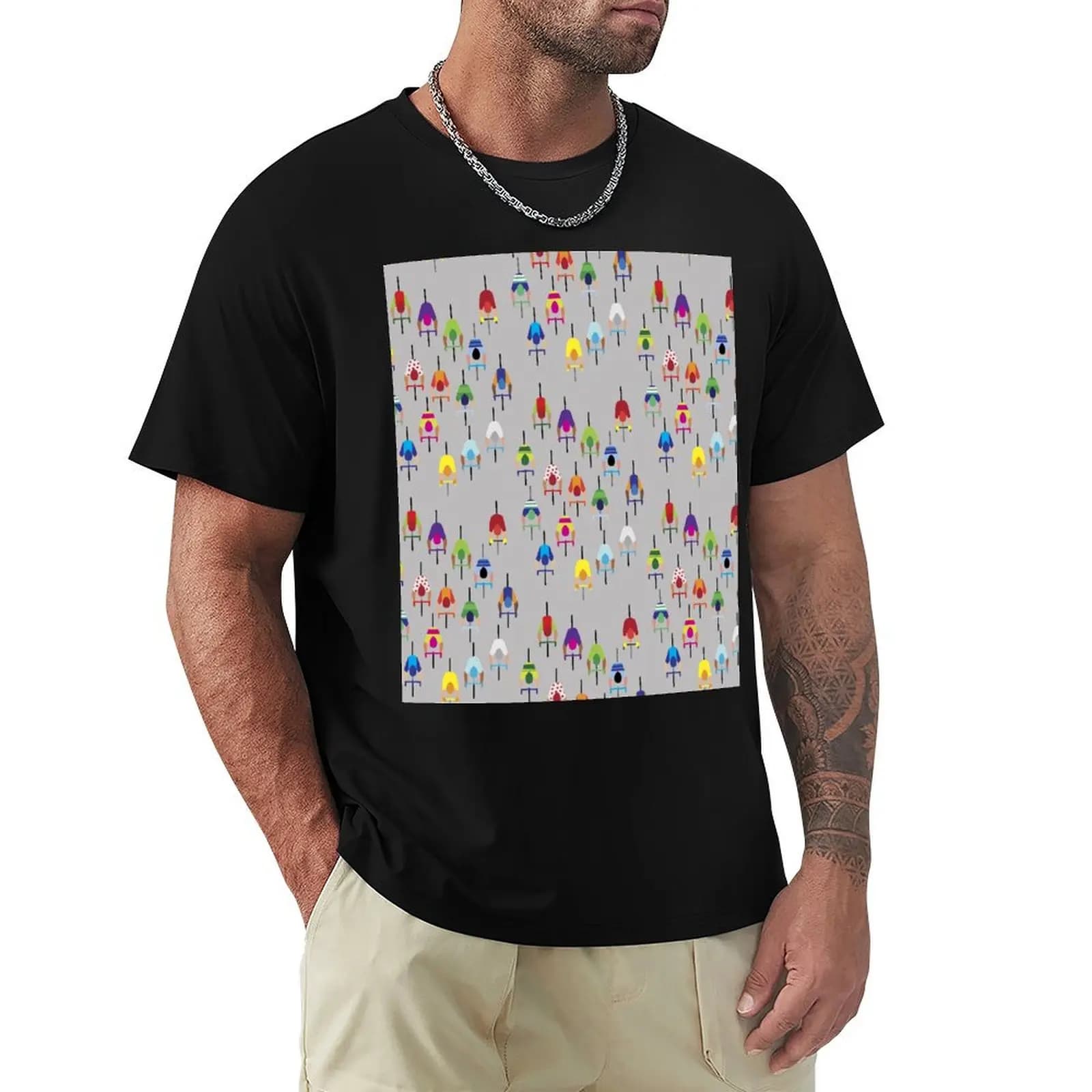 The Peloton – T-shirt da ciclista con grafica originale