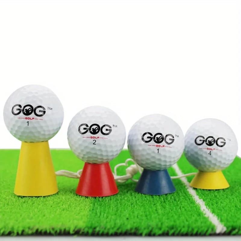 T-shirt da golf 4 in 1 T-shirt in gomma invernale da golf di diverse altezze con corda Porta palline da golf Pratica di allenamento con palline Sport all'aria aperta