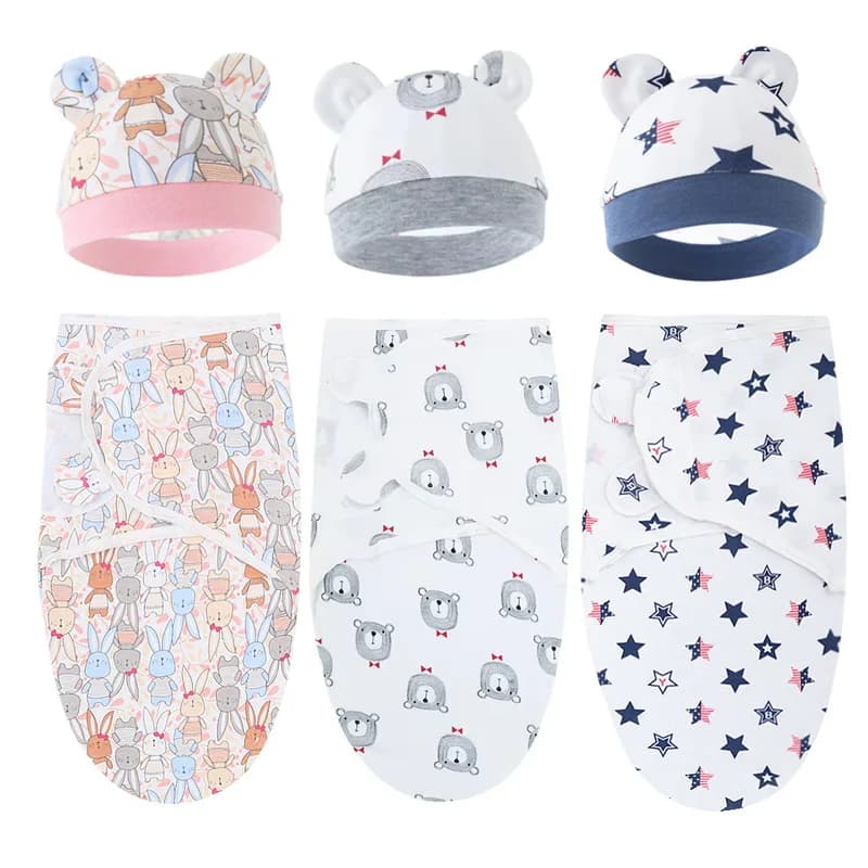 Baby sleeping bags Kids sleeping bag with cute print Kids sleeping bag for newborns Four Seasons for children's girls 2 pieces / set