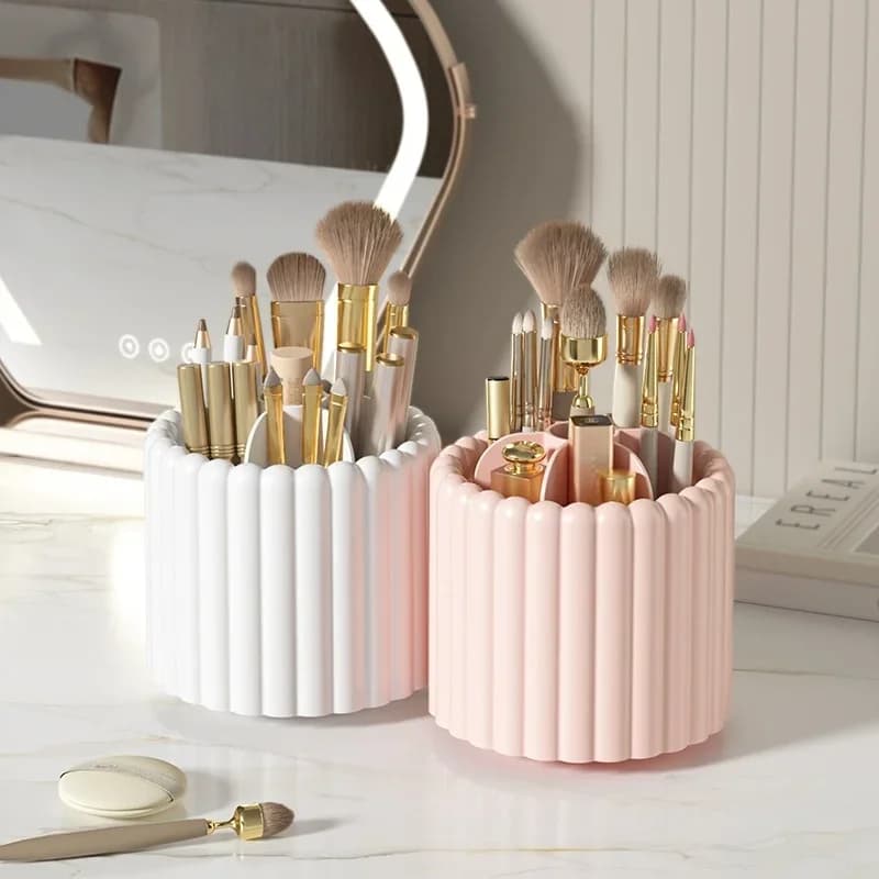 yesMakeup Brush Storage Cartridge Dust-proof Eye Shadow Foundation Make-up Lipstick Pen Cartridge Dresser Sorting Box Desktop Sh