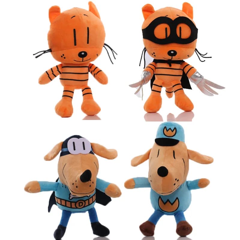25 centimetri Cane Uomo Peluche Anime Dogman Petey Gatto Cucciolo Capo Peluche Morbido Animali di Peluche Giocattoli Bambola Per Bambini Regali Di Compleanno