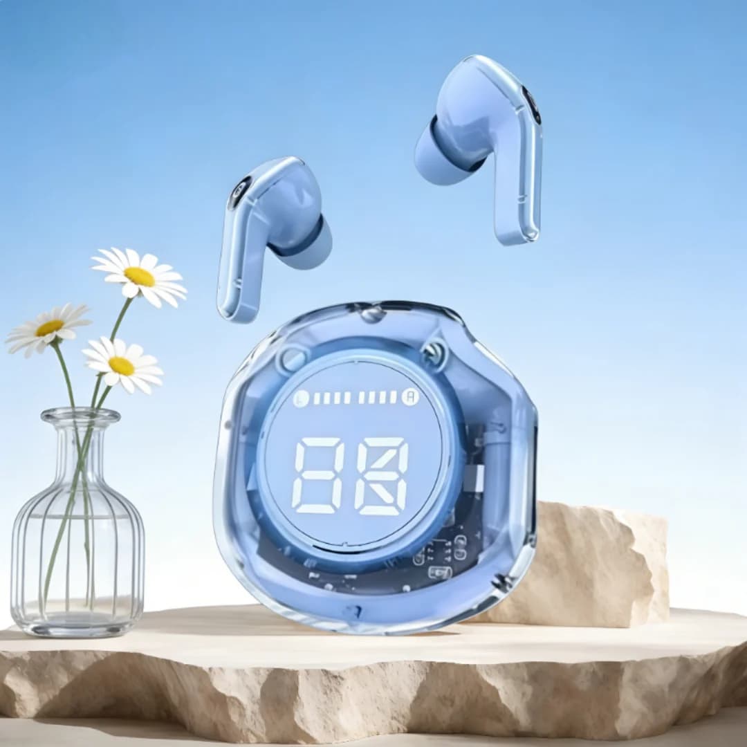Cuffie Bluetooth Wireless T8 con Display Digitale LED della Batteria, Auricolari Senza Fili