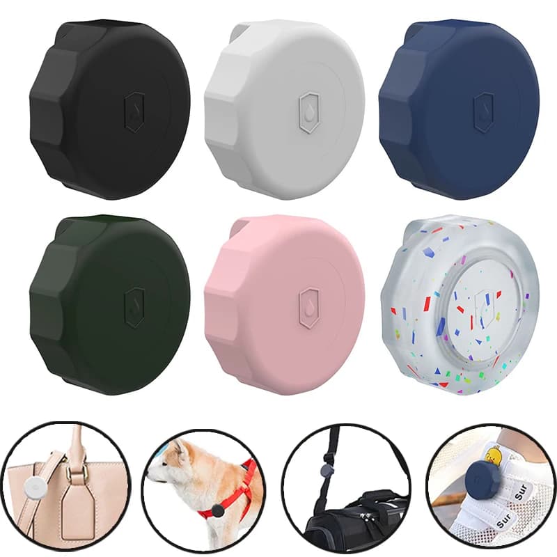 Custodia Protettiva Adesiva per Airtag, Supporto Adesivo per Telecomando TV, Bagagli, Bici, Auto, Laptop, Drone