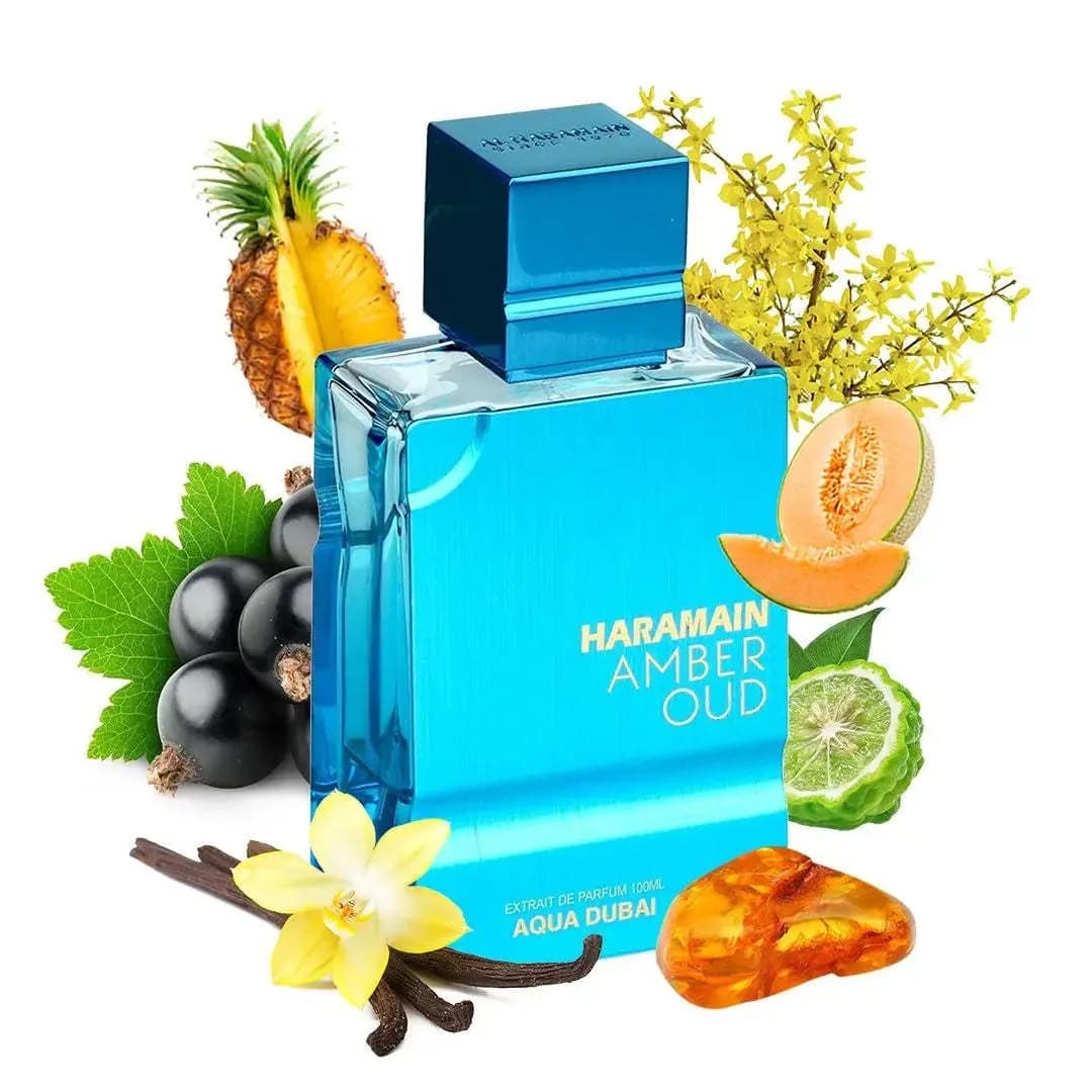 Al Haramain Amber Oud Aqua Dubai Extrait 60ml Bottiglia Singola Profumo Acquatico Fresco Lunga Durata Regalo di Natale per Uomo Donna Selezionato
