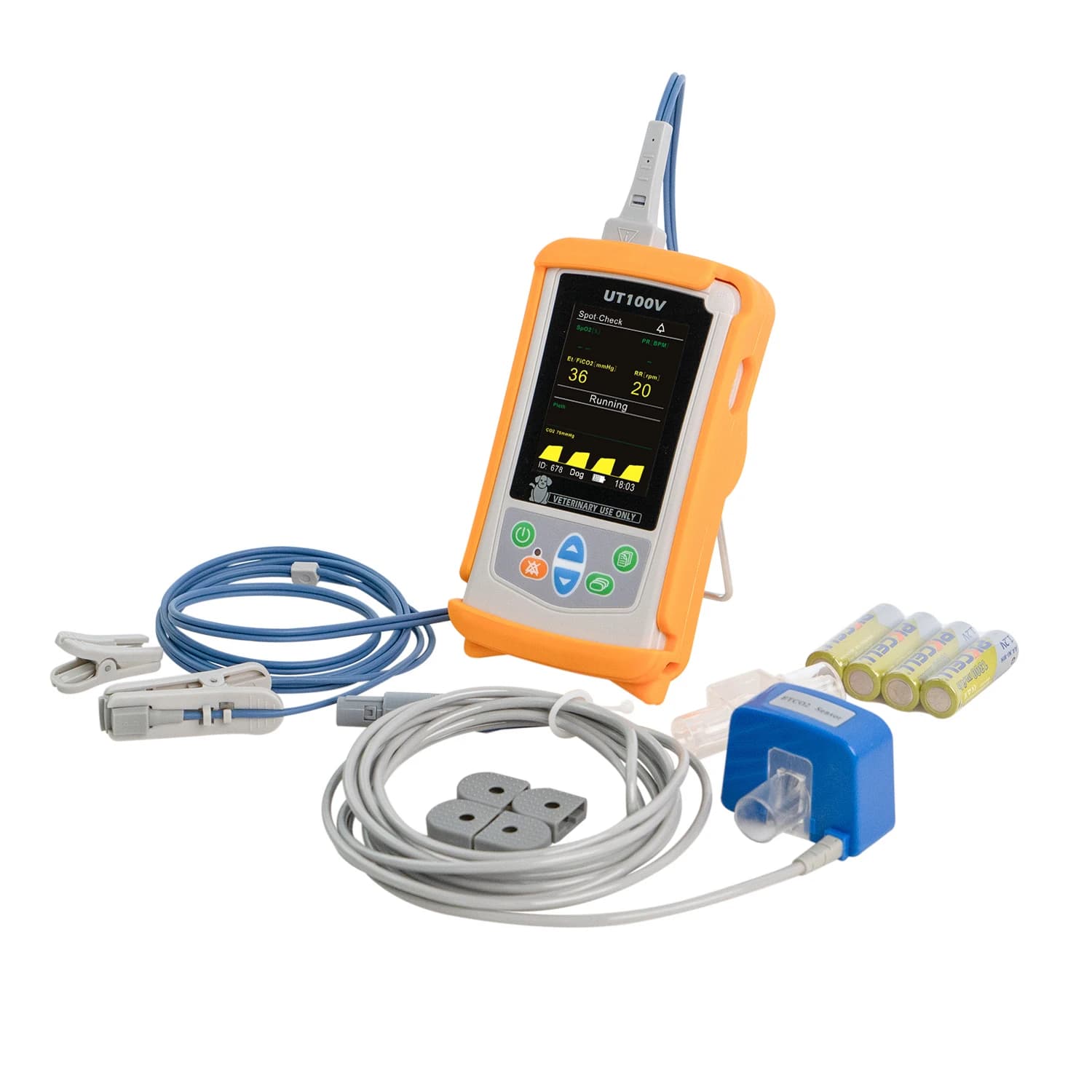 KT-W017 Portable Veterinary Oximeter with Color Display for Hospital Use