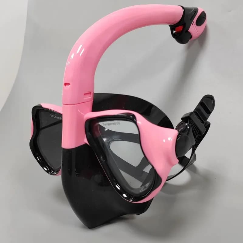Set Maschera Snorkel Completamente Asciutta in Silicone per Adulti Attrezzatura per Nuoto e Immersioni
