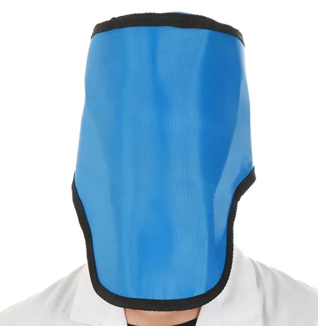 Cappuccio protettivo per raggi X Maschera di piombo Protezione per la testa del viso 0,5 mmpb Lavoro ospedaliero