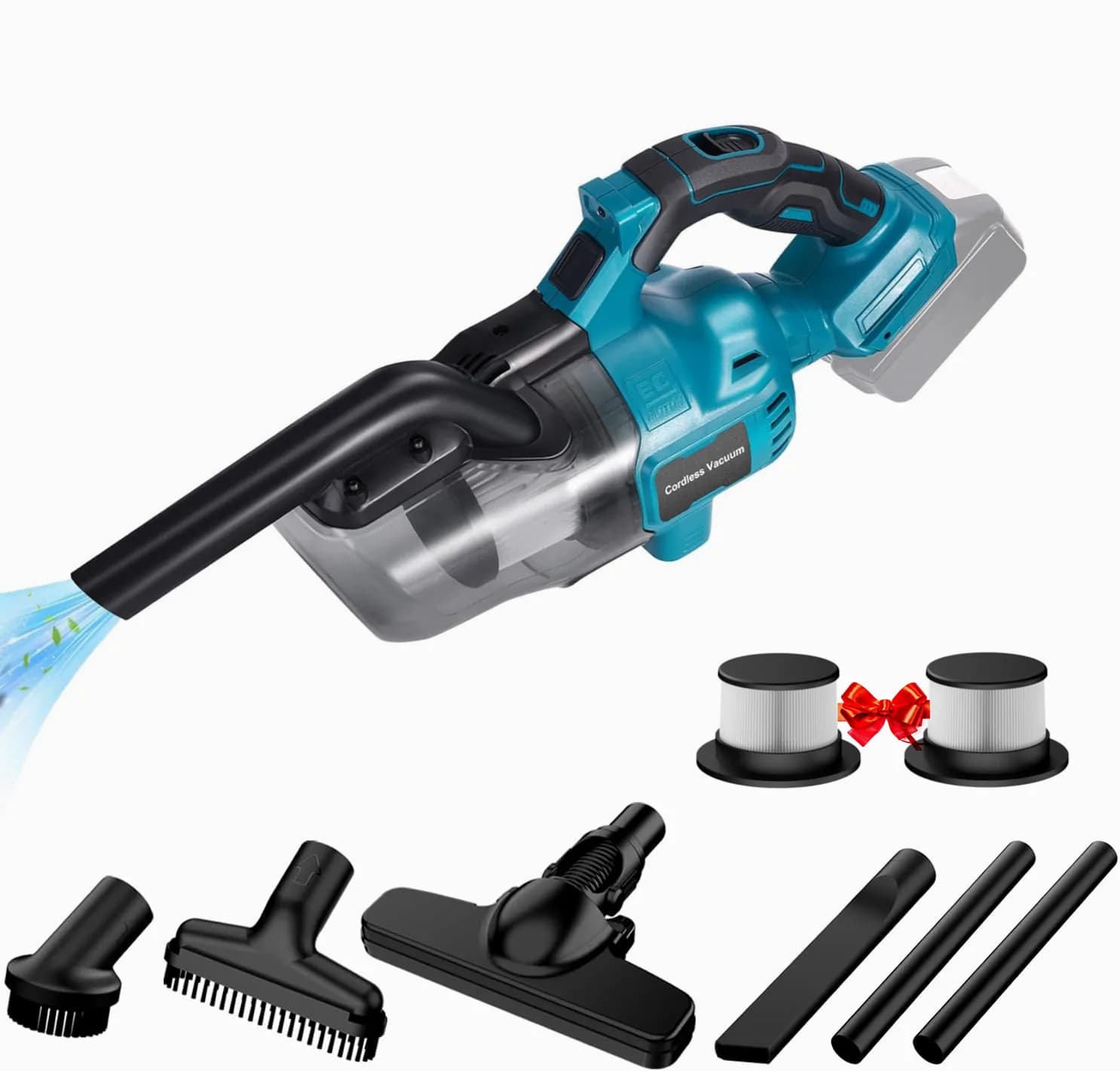 Aspirapolvere elettrico senza fili portatile ricaricabile per collettore di tappeti a secco/bagnato per Makita 18v Batteria Pin