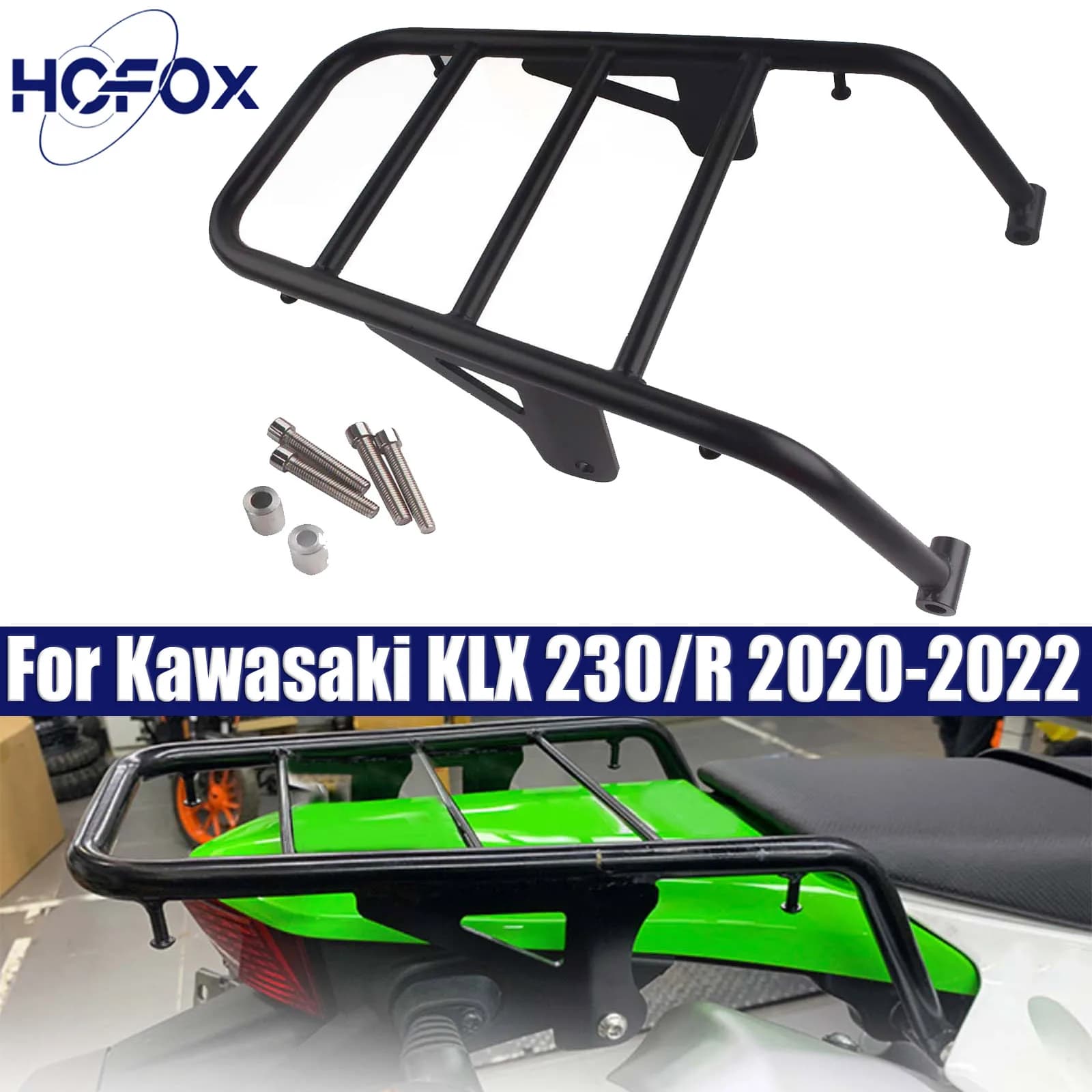 Portapacchi posteriore Portapacchi Top Box Valigia Carrier Board per Kawasaki KLX 230/R 2020 20212022