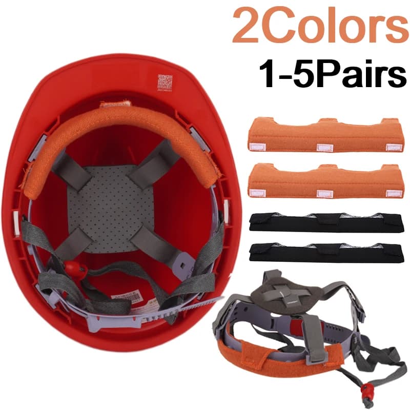 1-5 paia di fasce assorbenti per casco, lavabili, morbide, per caschi da saldatura e protezioni per la testa