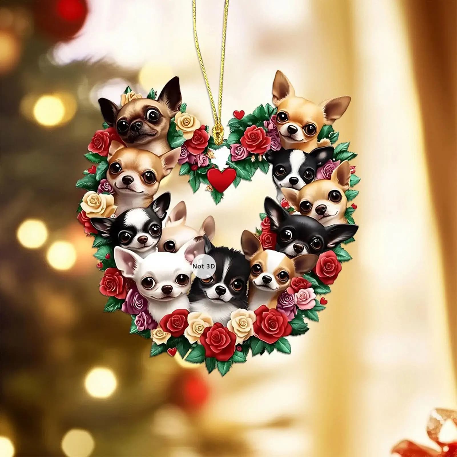 Ornamento per vista posteriore per auto gatto 2 pezzi Decorazioni per cani carini 2D in acrilico Decorazione per specchietto retrovisore di San Valentino per albero di amici per bambini