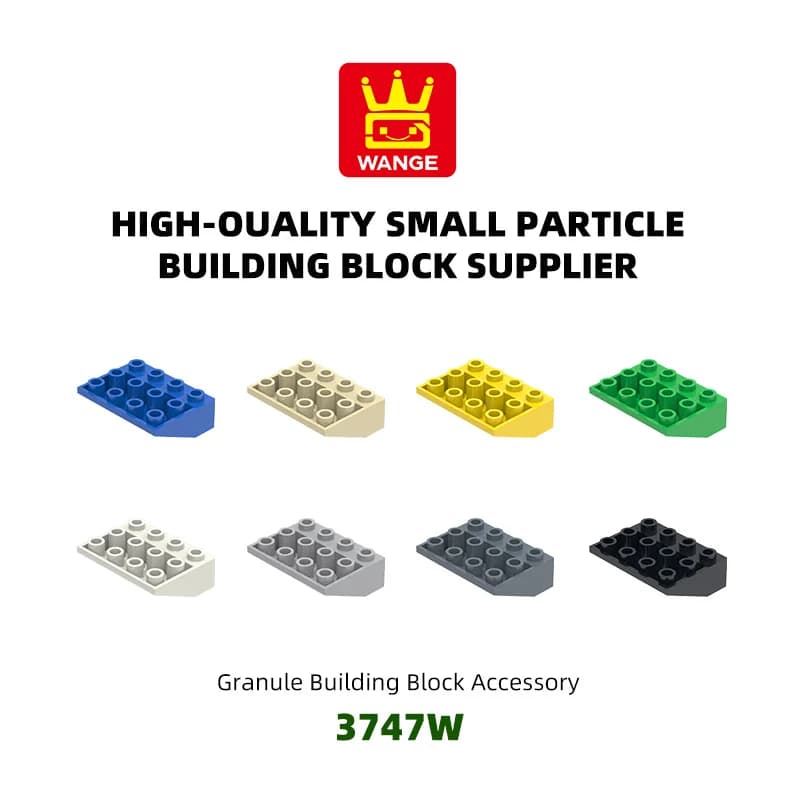 WANGE 29Pcs/Lot 3747W Anti China Oblique 4 hole Building Block Moc Color Accessories Compatible With Brick Children Toy Gift Box