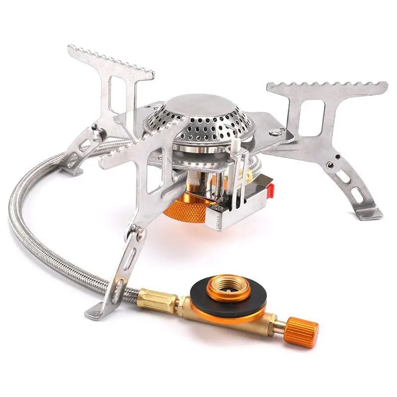 Gas Stove from Camping, Bruciatore Portatile for Exterior, Fiamma Forte heater, Turistic cooker, Survival cooker, Picnic equipment
