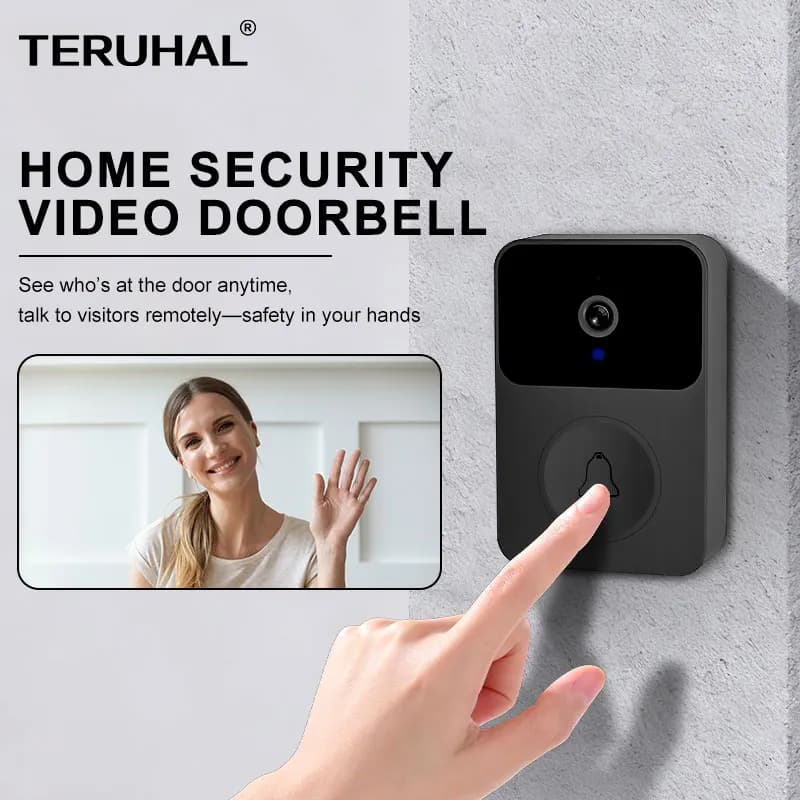 Campanello senza fili per esterni Smart Home Campanello video WiFi senza fili Campanello citofono wireless impermeabile con campanello per telecamera