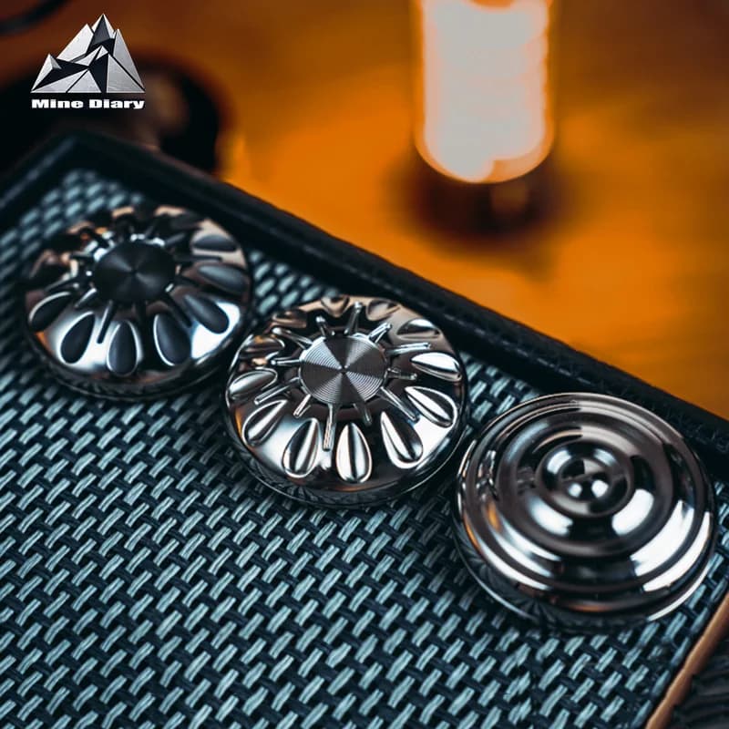 METILIS EDC Fidget Toy Moneta di decompressione meccanica Fidget Spinner Moneta tattile in metallo Strumenti ADHD Divertimento da tavolo Giocattoli di decompressione