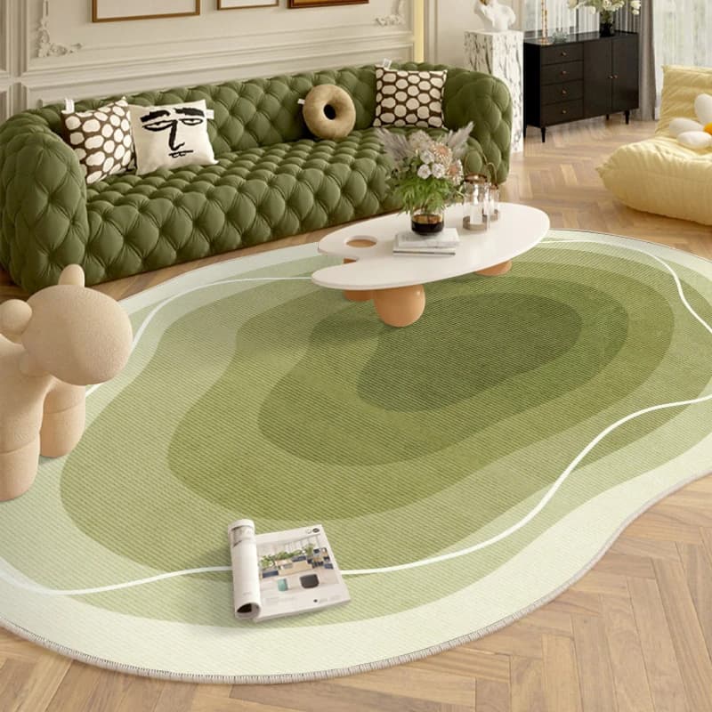 Stile moderno Decorazione del soggiorno Tappeto sfumato Forme irregolari Tappeti per camera da letto Casa Tappetino in peluche spesso Tappeto da studio morbido e soffice