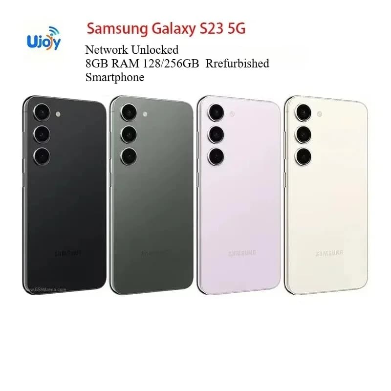 Samsung Galaxy S23 5G Network Unlocked Phone 6.1" AMOLED 8GB RAM 128/256GB Supports NFC Android Rrefurbished Smartphone