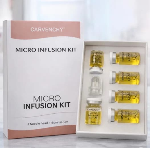 Firm Rejuvenating Skin Multi-Peptide Collagen Microneedling Serum Set Deep Moisturizing Brand Carvenchy Microinfusion Serum Kit