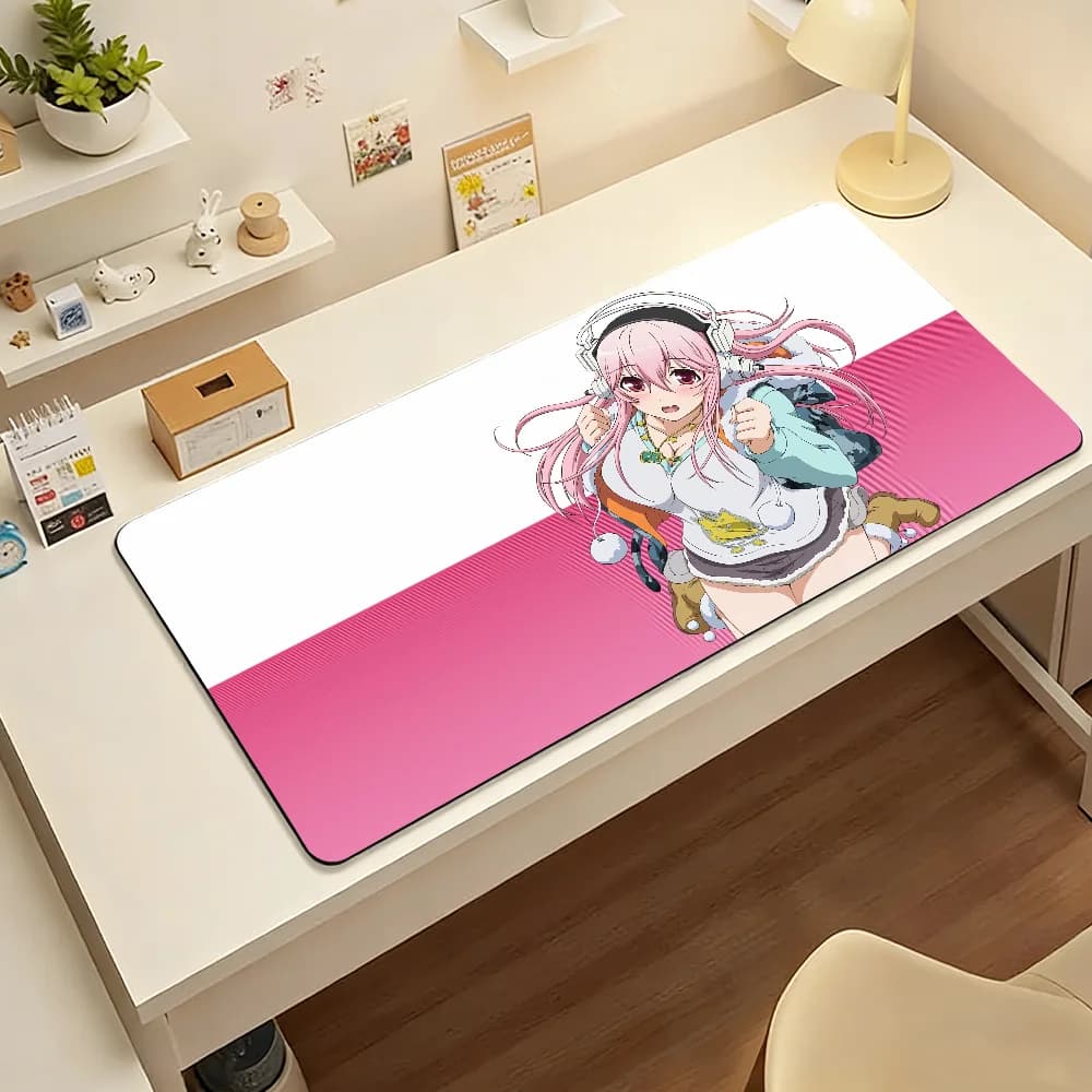 Tappetino per mouse in stile anime, carino, in gomma antiscivolo, per computer portatile, tappetino per mouse, decorazione per giocatori, tappetino da scrivania