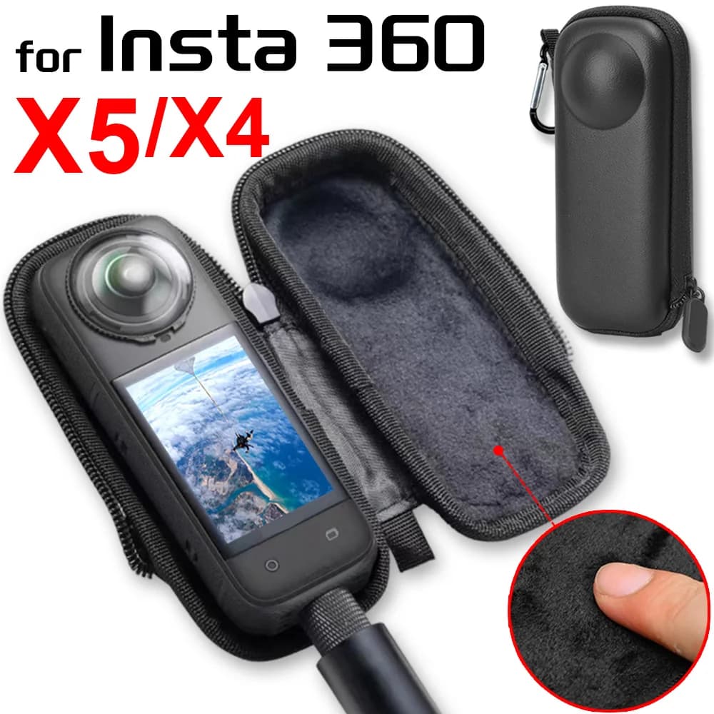 Per Insta 360 X5 X4 Custodia da trasporto Custodia da viaggio portatile antigraffio Mini borse per fotocamera Cover Shell per accessori Insta360 X5