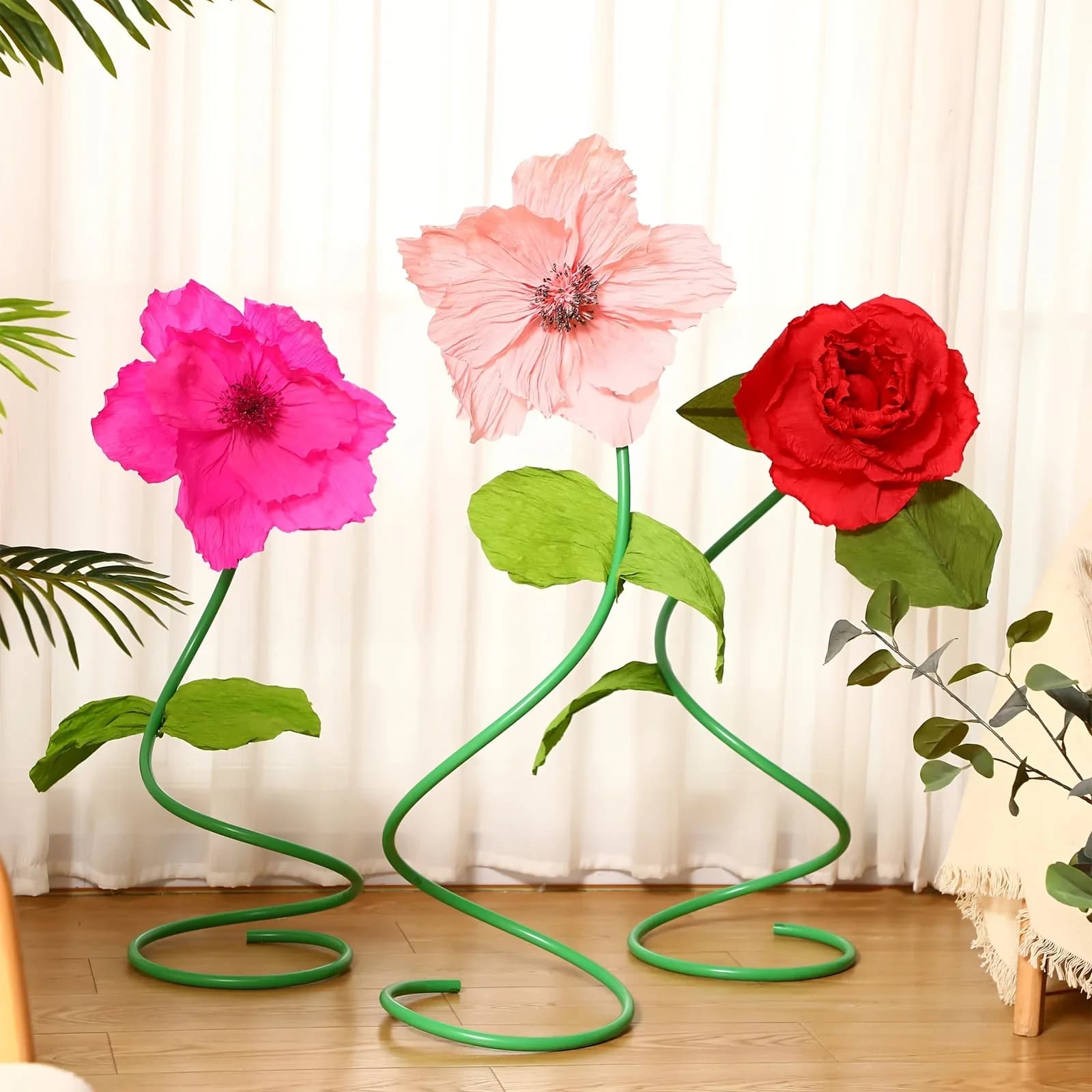 Bendable Cuttable Flexible Floral Hose DIY Accessory For Balloon Arch, Artificial Flower Wedding Party Garden Decor Ornament