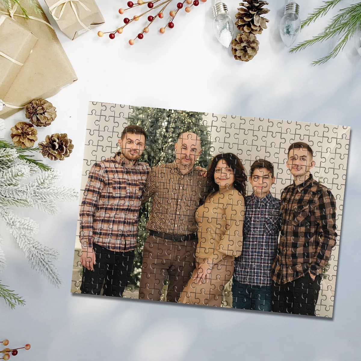 35/300/500/1083 pezzi Foto personalizzata personalizzata Puzzle Foto di famiglia Giochi puzzle di Natale personalizzati Giocattolo personalizzato
