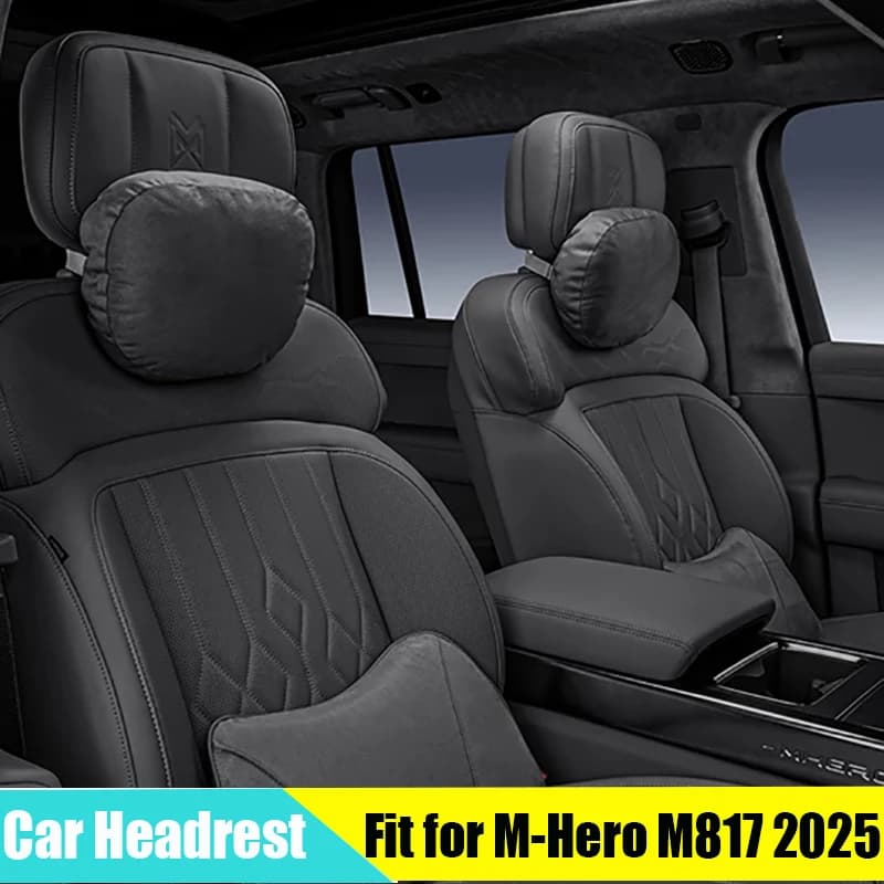 Car Headrest Lumbar Support Suitable for MHERO M-Hero M817 2025-2026 Modified Auto Seat Neck Protection Pillow Accessories