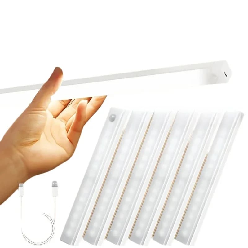 Luci notturne a LED con rilevamento automatico wireless: luce di sicurezza retroilluminata per la casa, ideale per la sicurezza del guardaroba e delle scale
