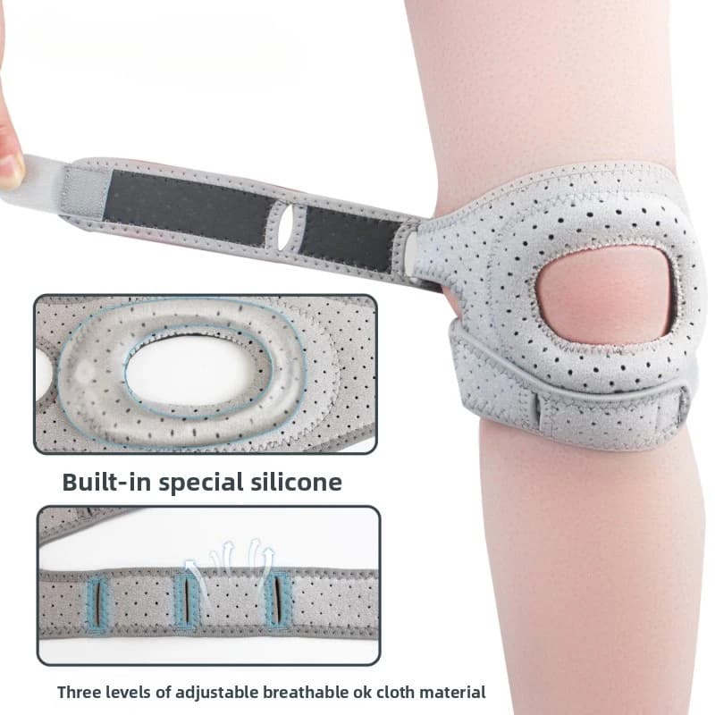Nuovo Supporto per Ginocchio 1PC, Fascia Regolabile in Nylon per Sollievo dal Dolore, Lesioni al Menisco, Artrite, Protezione per Corsa e Salto, Ginocchiere