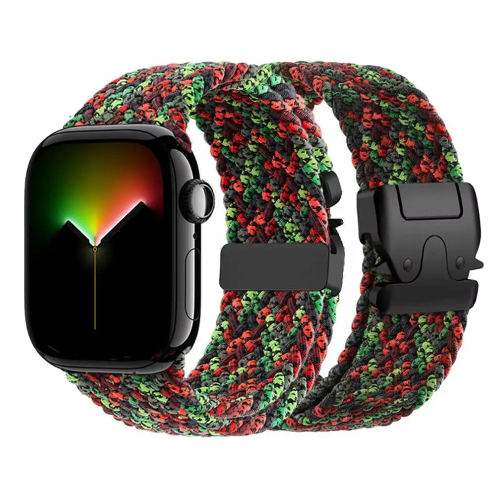Cinturino Intrecciato in Paracord per Apple Watch 40mm 44mm 46mm 42mm 49mm 45mm 41mm Bracciale Correa iWatch Serie 11 10 SE 9 8 Ultra 3