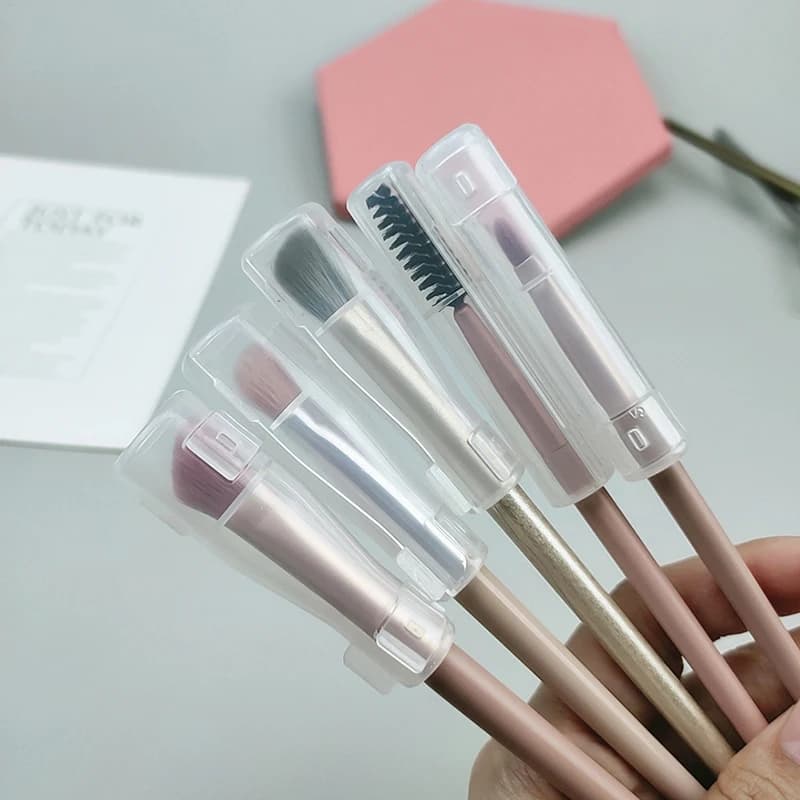 Anti-dust protective case for makeup brushes, anti-sweeping wool protective storage tool, portable waterproof plastic