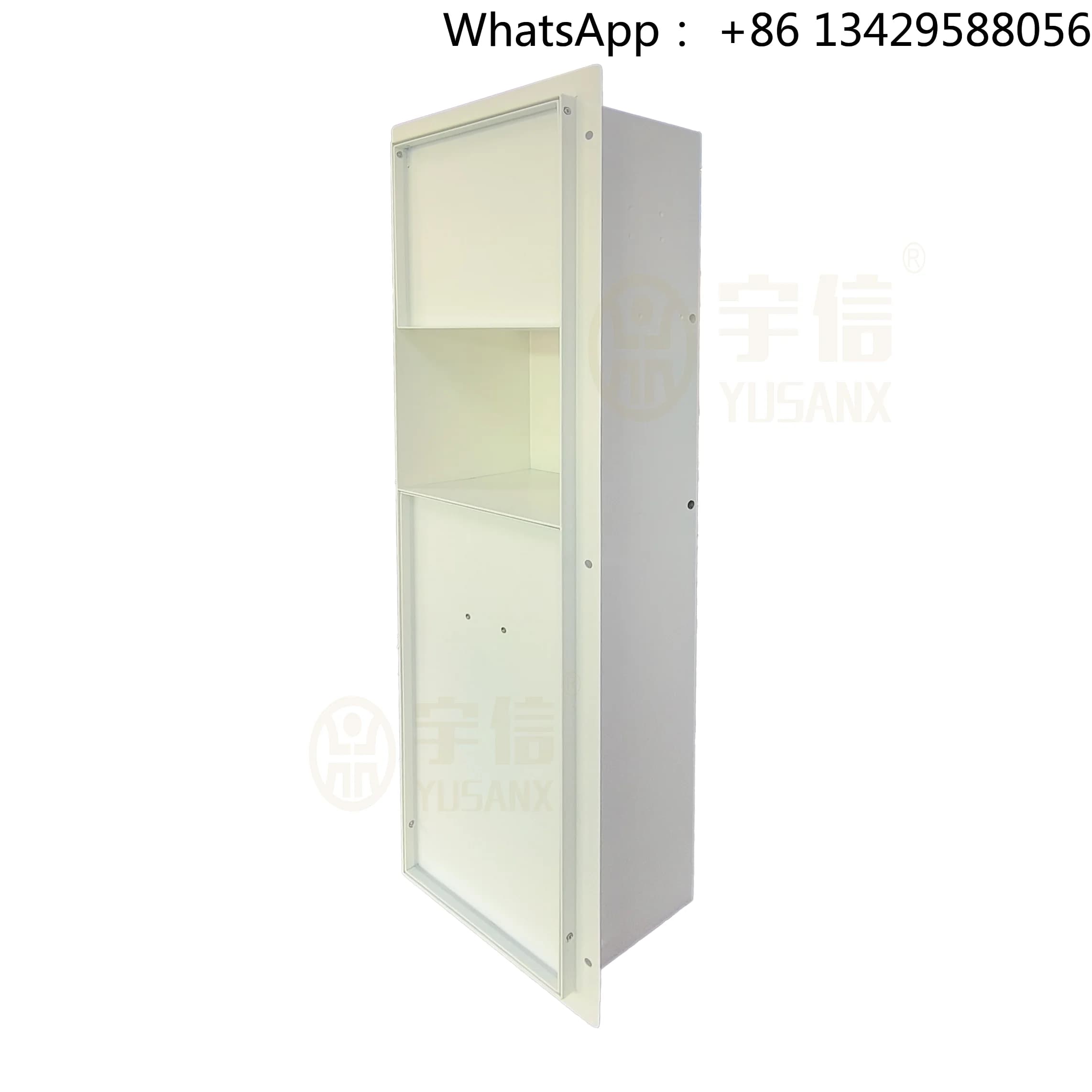 Invisible Tileable SUS304 Toilet Paper Trash Can Concealed Wall Rimless Niche Tile Inserted Hidden Storage Phone Shelf for Hotel
