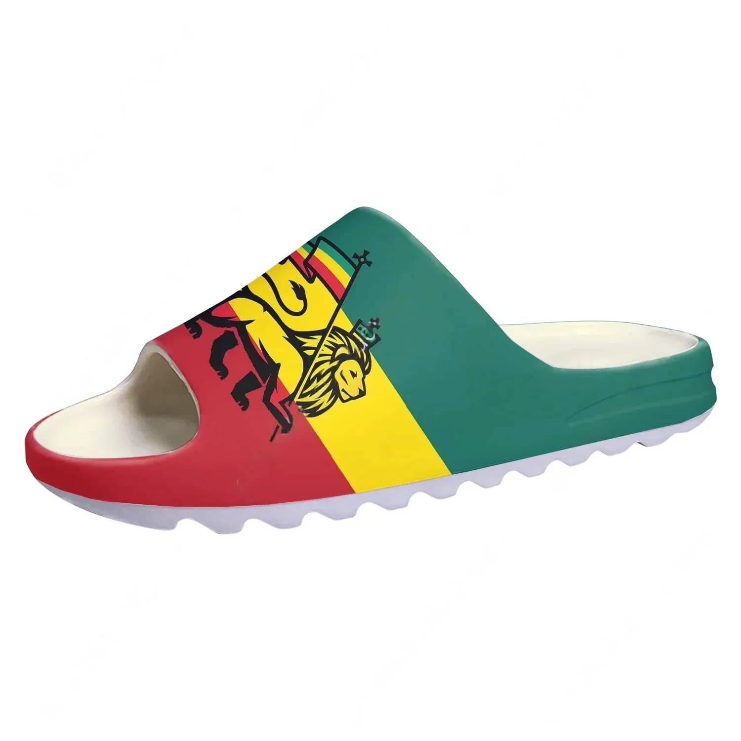 Sandali Reggae Rastafari con Leone di Giuda, Suola Morbida, Scarpe Acquatiche Personalizzate per Uomo e Donna