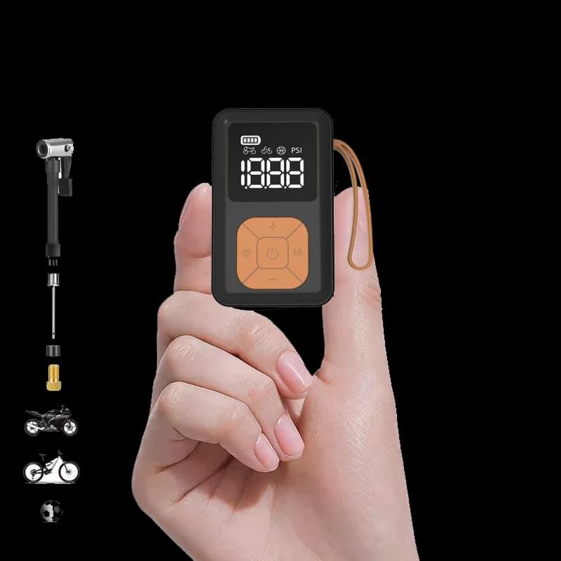 Nexest Cycling Electric Portable Bike Pump with Digital Gauge Mini Tires Pump for Bicycles