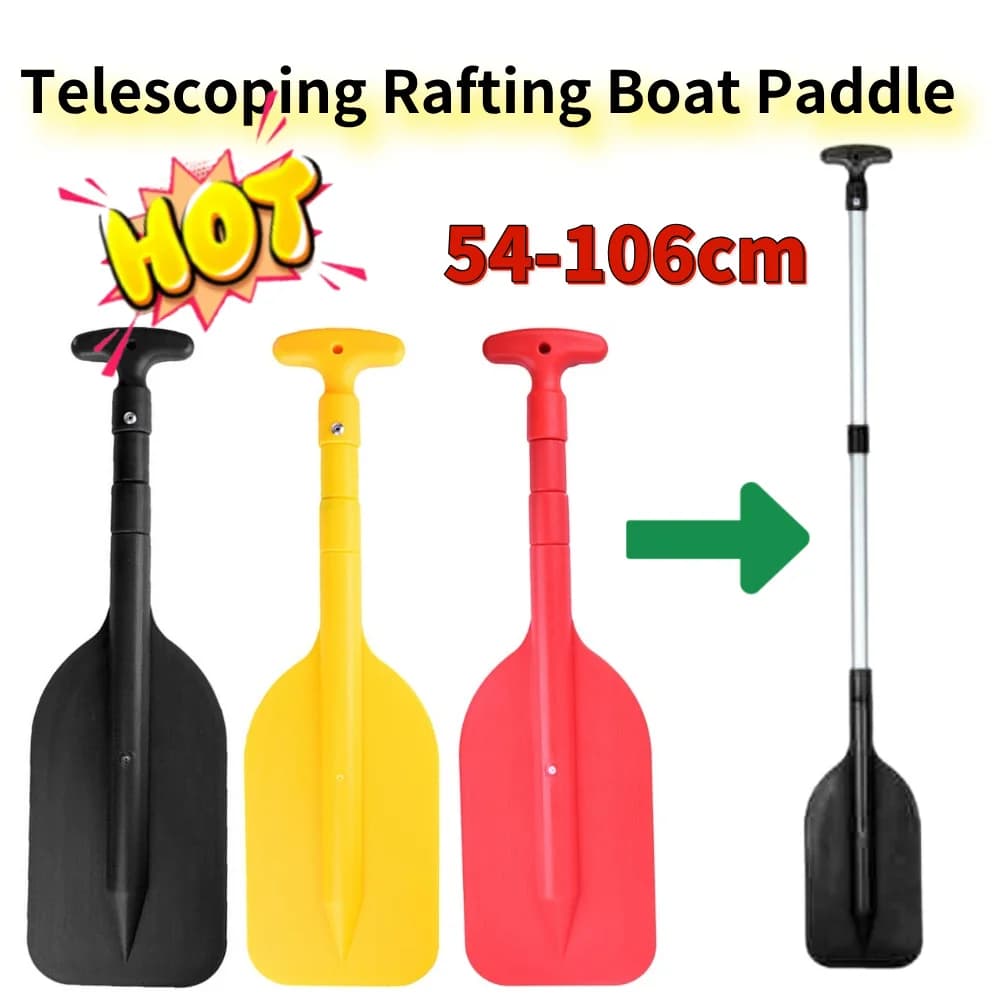 Remo per barca galleggiante, pagaia per kayak retrattile, canottaggio gonfiabile, remo in lega di alluminio, accessori per rafting telescopici portatili
