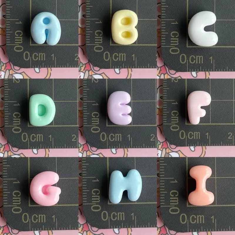 Crafty Handmade Mini Letter Charms for DIY Phone Cases and Unique Hair Clips Accessories