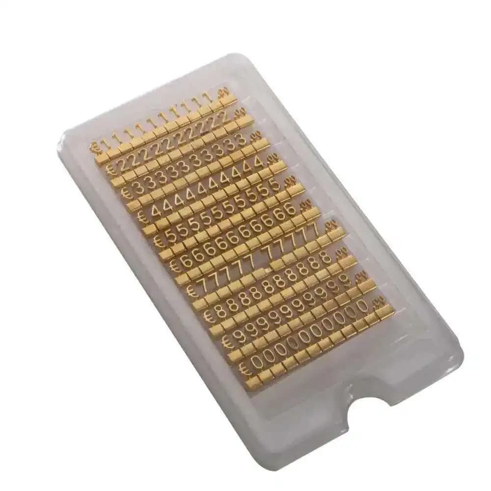 10 pezzi L 5 cm Combinazione merce Cartellini prezzi in metallo alluminio Carta Gioielli Orologi Indumento Cartellini prezzi in dollari