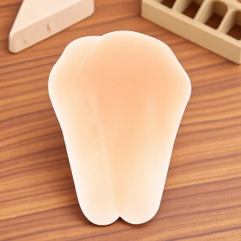 1 Paio di Ginocchiere Adesive in Silicone per Pattinaggio su Ghiaccio, Protezione Spessa Imbottita Traspirante e Flessibile, Accessori per Pattinaggio