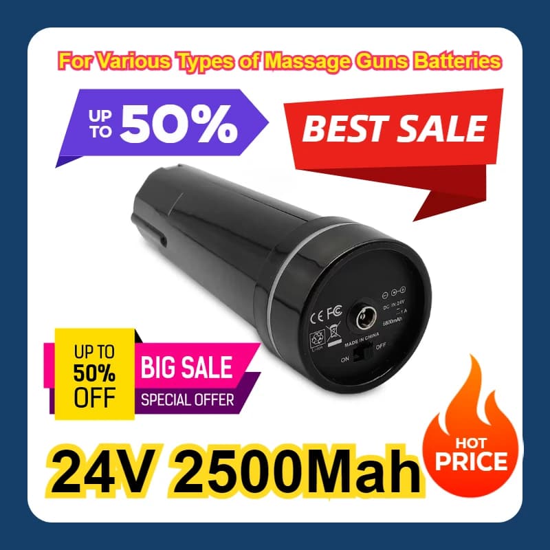 24 V for various types of massage pistol batteries 2500 mAh massage gun battery