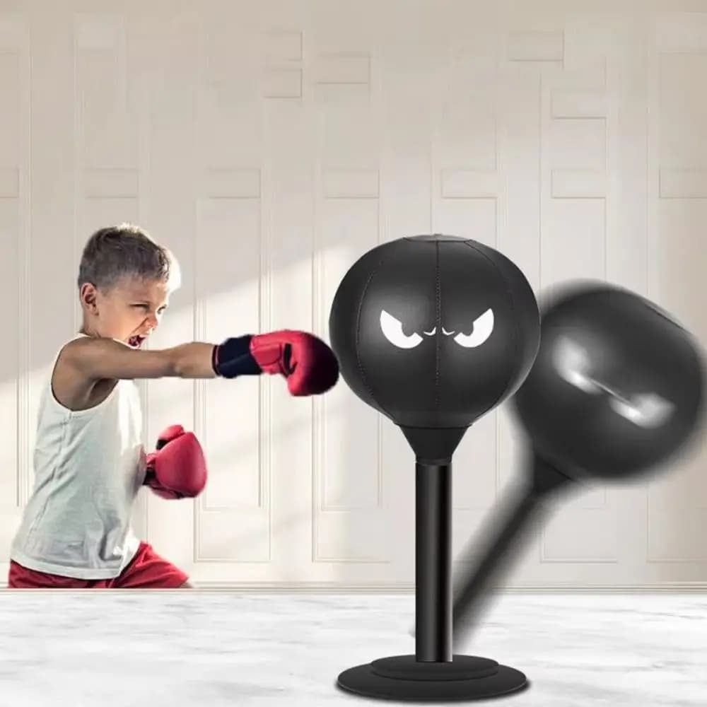 With suction cup Table boxing bag Inflatable wall mountable training bag Promotes mountable development on desk